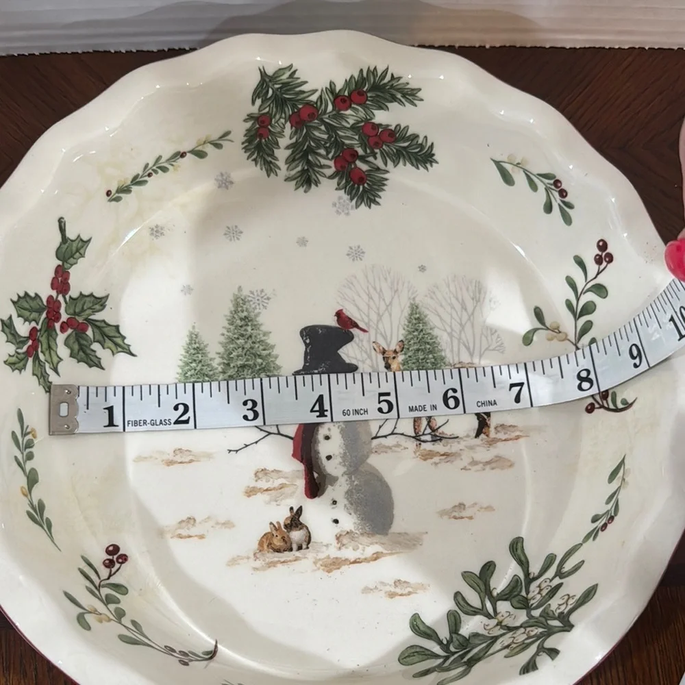 Festive Snowman Pie Dish - Picture 3 of 5